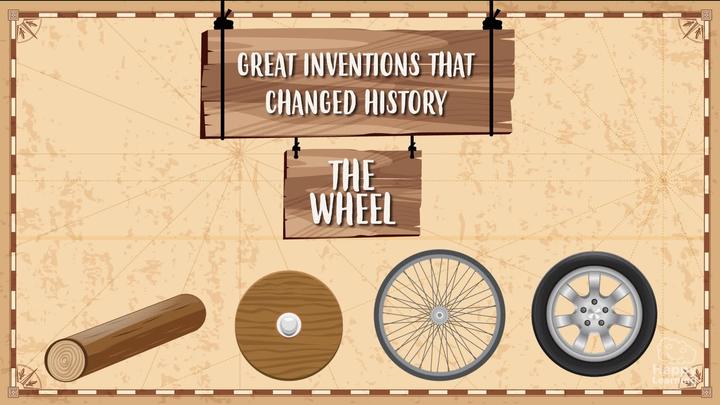 THE WHEEL. Great inventions which changed history.