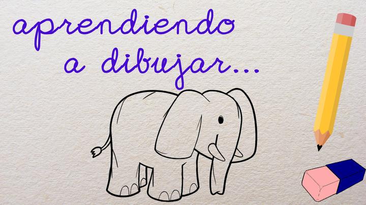 Aprendiendo a dibujar... un elefante - Juegos niños