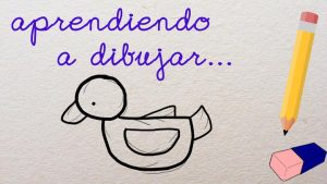 Aprendiendo a dibujar... un pato - vídeo educativo