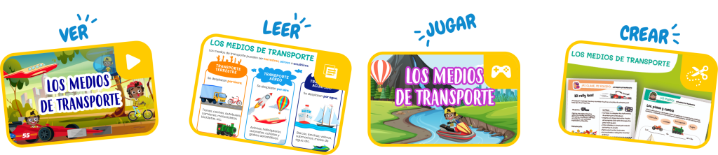 Lección de los medios de transporte